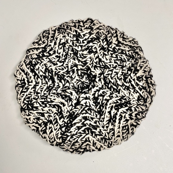 Black & White Handmade Beret - Picture 2 of 5